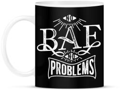 printfashion Nincs nő, nincs gond - Bögre - Fekete (794732)