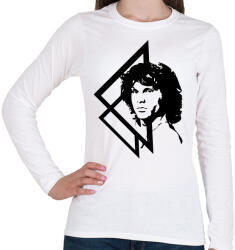 printfashion Jim Morrison - Női hosszú ujjú póló - Fehér (502170)