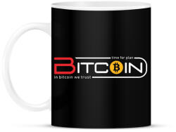 printfashion BITCOIN 4 EVER 7 - Bögre - Fekete (6003323)