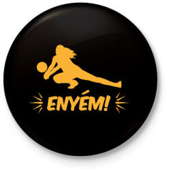 printfashion Enyém! - Kitűző, hűtőmágnes - Fekete (14006197)