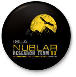 printfashion ISLA NUBLAR RESEARCH TEAM - Kitűző, hűtőmágnes - Fekete (5279528)