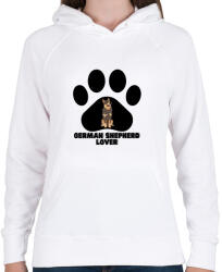 printfashion German Shepherd Lover - Női kapucnis pulóver - Fehér (14084019)