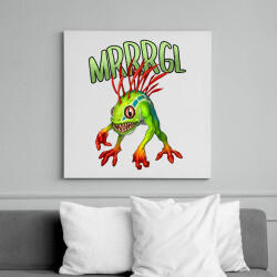 printfashion Mrrrgl - Vászonkép - Fehér (6628054)