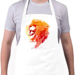 printfashion Angry lion - Kötény - Fehér (4900529)
