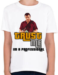 printfashion TRUST ME IM A PROFESSIONAL - Gyerek póló - Fehér (2009975)