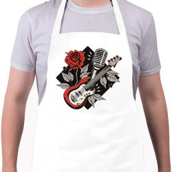 printfashion Gitáros minta - Kötény - Fehér (13498879)