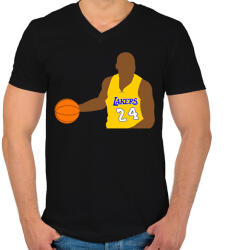 printfashion Kobe Bryant - Férfi V-nyakú póló - Fekete (2168511)