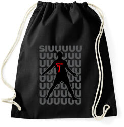 printfashion Siuuuuuu Cristiano Ronaldo - Sportzsák, Tornazsák - Fekete (13027369)