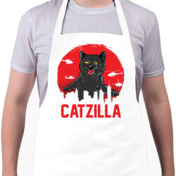 printfashion catzilla - Kötény - Fehér (5802198)
