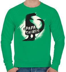 printfashion Papasaurus - Férfi pulóver - Zöld (4046012)