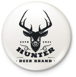 printfashion Hunter DB. - Kitűző, hűtőmágnes - Fehér (5124082)