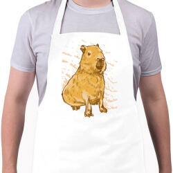 printfashion Capybara - Kötény - Fehér (15682571)
