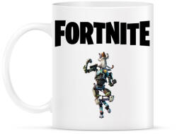 printfashion Fortnite Mecha Kitty - Bögre - Fehér (2644487)