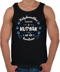 printfashion A kutyák az én barátaim - Kutyakozmetikus (fehér) - Férfi atléta - Fekete (7250065)