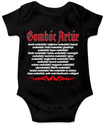 printfashion Gombóc Artúr és a világ összes csokoládéja - Baba Body - Fekete (16607737)