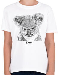 printfashion Koala - Gyerek póló - Fehér (1538996)