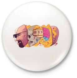 printfashion Totál szívás - Kitűző, hűtőmágnes - Fehér (5090319)