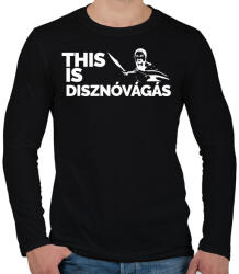 printfashion This is disznóvágás - Férfi hosszú ujjú póló - Fekete (2151344)