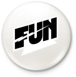 printfashion FUN thunder - Kitűző, hűtőmágnes - Fehér (3088097)