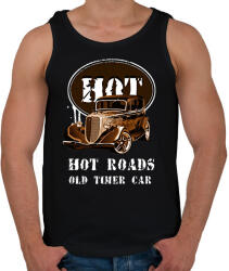 printfashion HOT ROADS - Férfi atléta - Fekete (2204044)