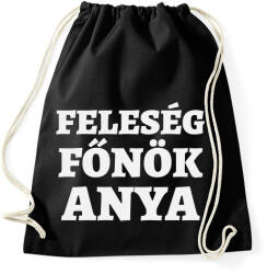 printfashion Feleség, főnök, anya - Sportzsák, Tornazsák - Fekete (10426859)