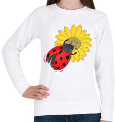 printfashion katicabogár - Női pulóver - Fehér (16100725)