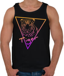 printfashion Tiger - Férfi atléta - Fekete (5705999)