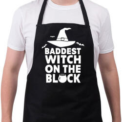 printfashion Witch on the block - Kötény - Fekete (4931011)