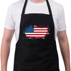 printfashion American - Kötény - Fekete (4930140)