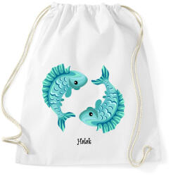 printfashion Halak - Sportzsák, Tornazsák - Fehér (2818769)