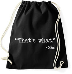 printfashion That's - Sportzsák, Tornazsák - Fekete (2259935)