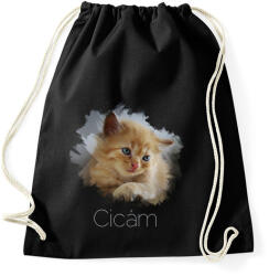 printfashion cicám - Sportzsák, Tornazsák - Fekete (1299348)