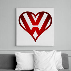 printfashion Volkswagen szerelem - Vászonkép - Fehér (6624730)