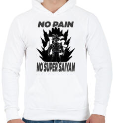 printfashion no pain2 - Férfi kapucnis pulóver - Fehér (12284859)