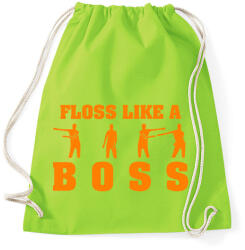 printfashion Floss like a boss - Sportzsák, Tornazsák - Limezöld (2312274)