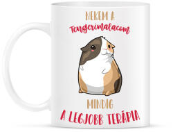 printfashion Legjobb terápia - Tengerimalac - Bögre - Fehér (7093640)