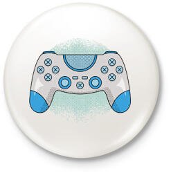 printfashion Kontroller - Kitűző, hűtőmágnes - Fehér (9442975)