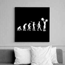 printfashion Evolution Weights - Vászonkép - Fekete (6648916)