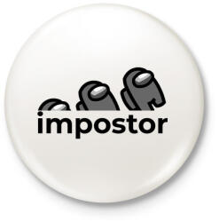 printfashion Impostor - Among us - Kitűző, hűtőmágnes - Fehér (3924922)