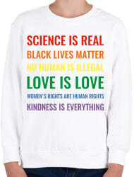 printfashion Love is LOVE - Gyerek pulóver - Fehér (2257435)