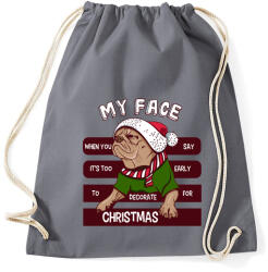 printfashion My face - Sportzsák, Tornazsák - Grafitszürke (465736)