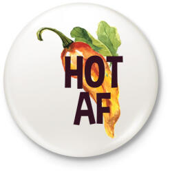 printfashion Kib*szott csípős paprika - Kitűző, hűtőmágnes - Fehér (3080342)