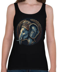 printfashion Elefánt királynő - Női atléta - Fekete (12760283)