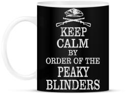 printfashion Keep calm and order - Bögre - Fekete (2575844)