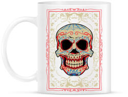 printfashion Mosolygó koponya - Bögre - Fehér (787356)