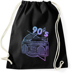 printfashion 90's - Sportzsák, Tornazsák - Fekete (13519108)