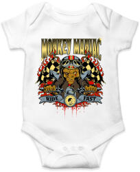 printfashion Mániákus majom - Baba Body - Fehér (1328010)