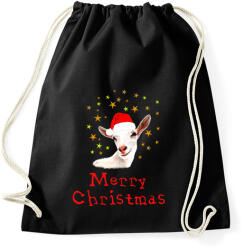 printfashion goat christmas - Sportzsák, Tornazsák - Fekete (1996437)