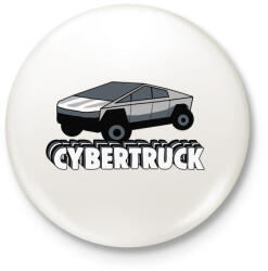 printfashion Cybertruck - Kitűző, hűtőmágnes - Fehér (3082755)