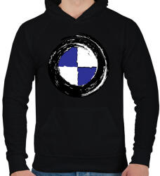 printfashion BMW tornádó - Férfi kapucnis pulóver - Fekete (1165522)